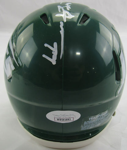 Mark Gastineau Signed Auto Autograph Jets Mini Helmet JSA WB541692