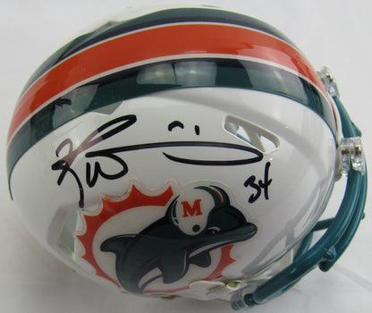 Ricky Williams Signed Auto Autograph Throwback Dolphins Mini Helmet JSA COA