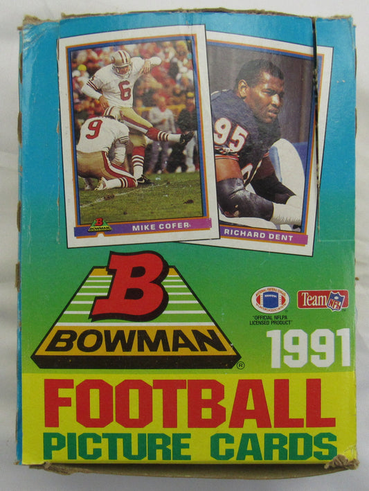 1991 Bowman Football Wax Box