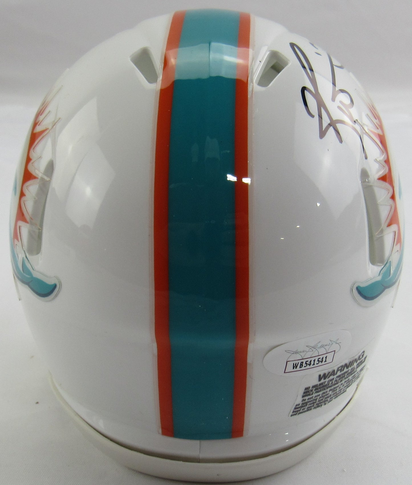 Ricky Williams Signed Auto Autograph Dolphins Mini Helmet Hitting Holes w/ Insc JSA COA