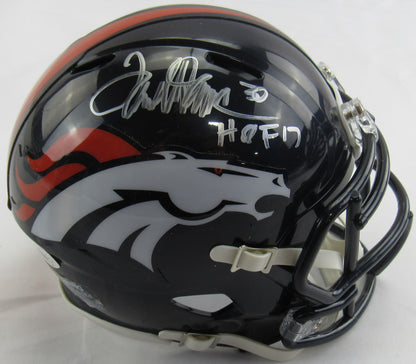 Terrell Davis Signed Auto Autograph Broncos Mini Helmet JSA COA