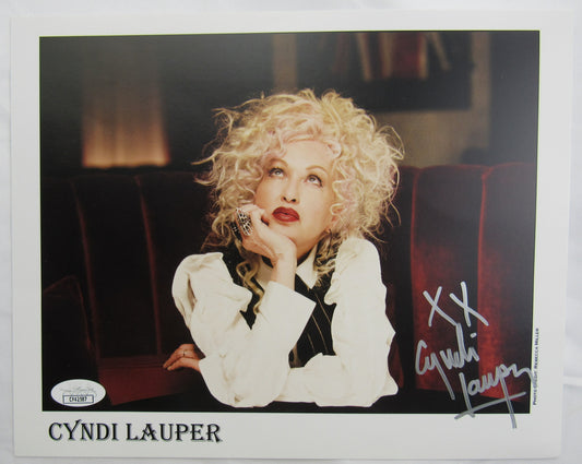 Cyndi Lauper Signed Auto 8x10 Photo JSA CF42587