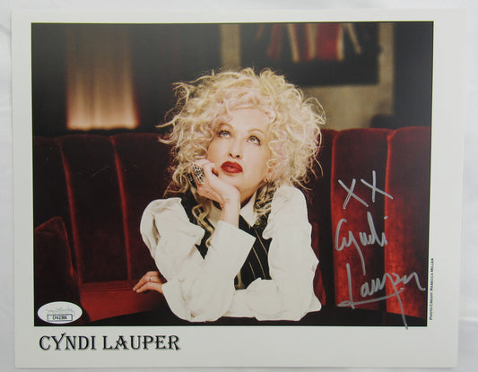 Cyndi Lauper Signed Auto 8x10 Photo JSA CF42586