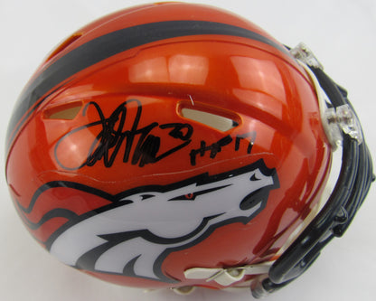 Terrell Davis Signed Auto Autograph Broncos Mini Helmet JSA COA II