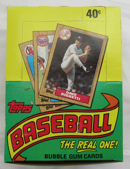 1987 Topps Baseball Wax Box - 36 ct