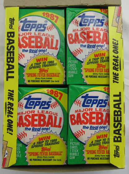 1987 Topps Baseball Wax Box - 36 ct