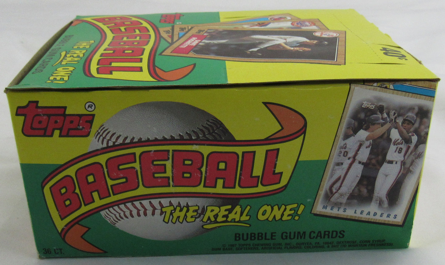 1987 Topps Baseball Wax Box - 36 ct