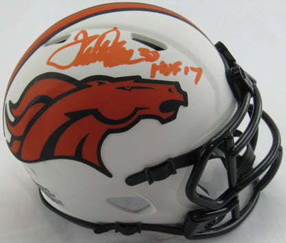 Terrell Davis Signed Auto Autograph Broncos Mini Helmet JSA COA III