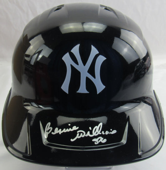 Bernie Williams Signed Auto Autograph Yankees Batting Helmet JSA Witness COA