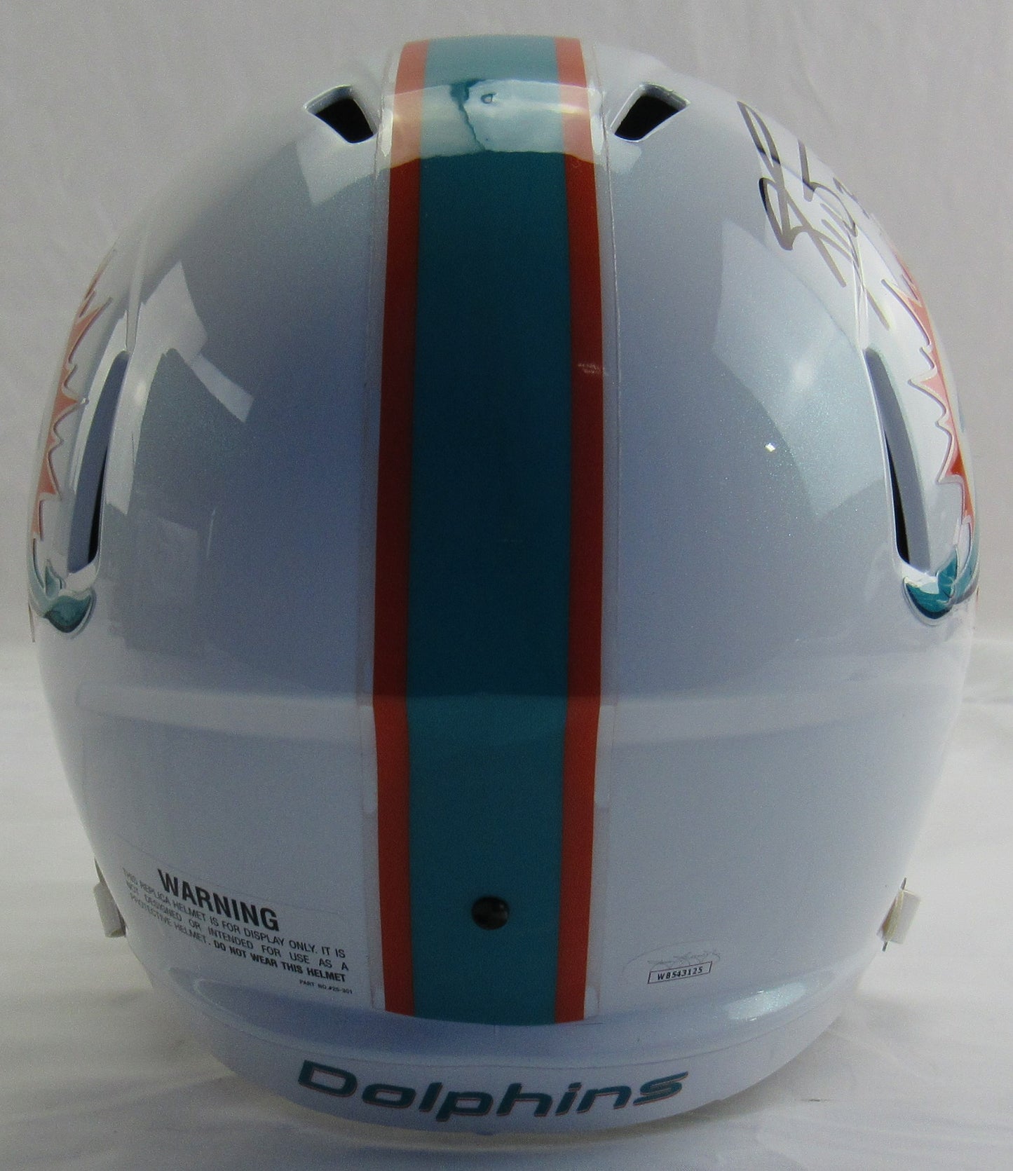 Ricky Williams Signed Auto Autograph Riddell Dolphins Helmet Replica w/ Smoke Insc JSA COA