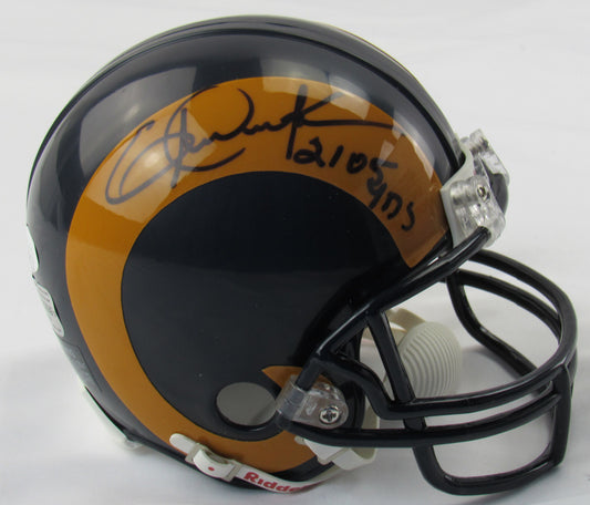 Eric Dickerson Signed Auto Mini Helmet JSA CF42691