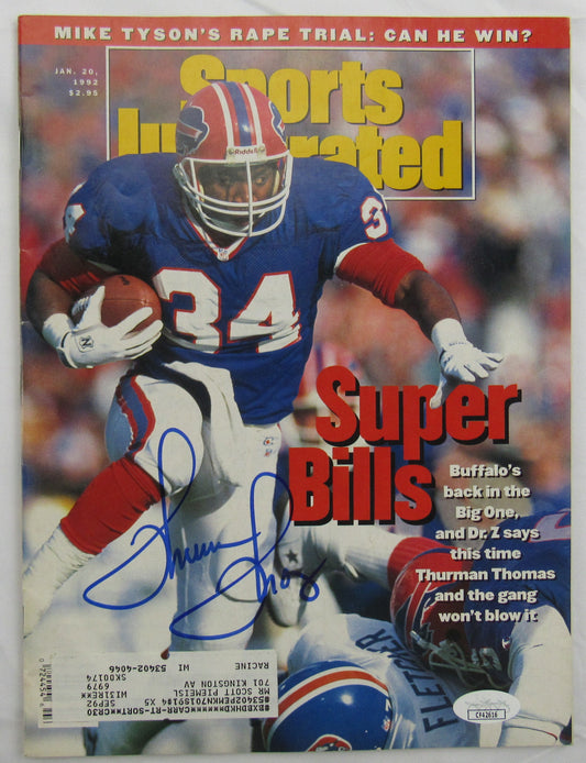 Thurman Thomas Signed Auto Sports Illustrated Magazine JSA CF42616