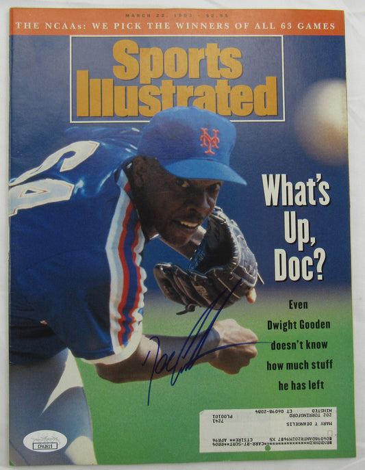 Dwight Gooden Signed Auto Sports Illustrated Magazine JSA CF42615