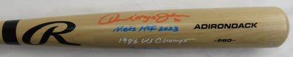 Howard Johnson Signed Auto Autograph Rawlings Baseball Bat w/ Multiple Insc JSA COA