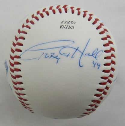 Frank Howard Tommy Davis Stan Bahnsen Toby Hall +1 More Signed Auto Baseball B171
