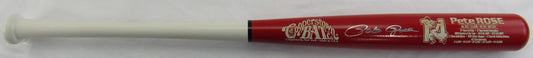 Pete Rose Signed Auto Autograph Cooperstown Baseball Stat Bat JSA COA