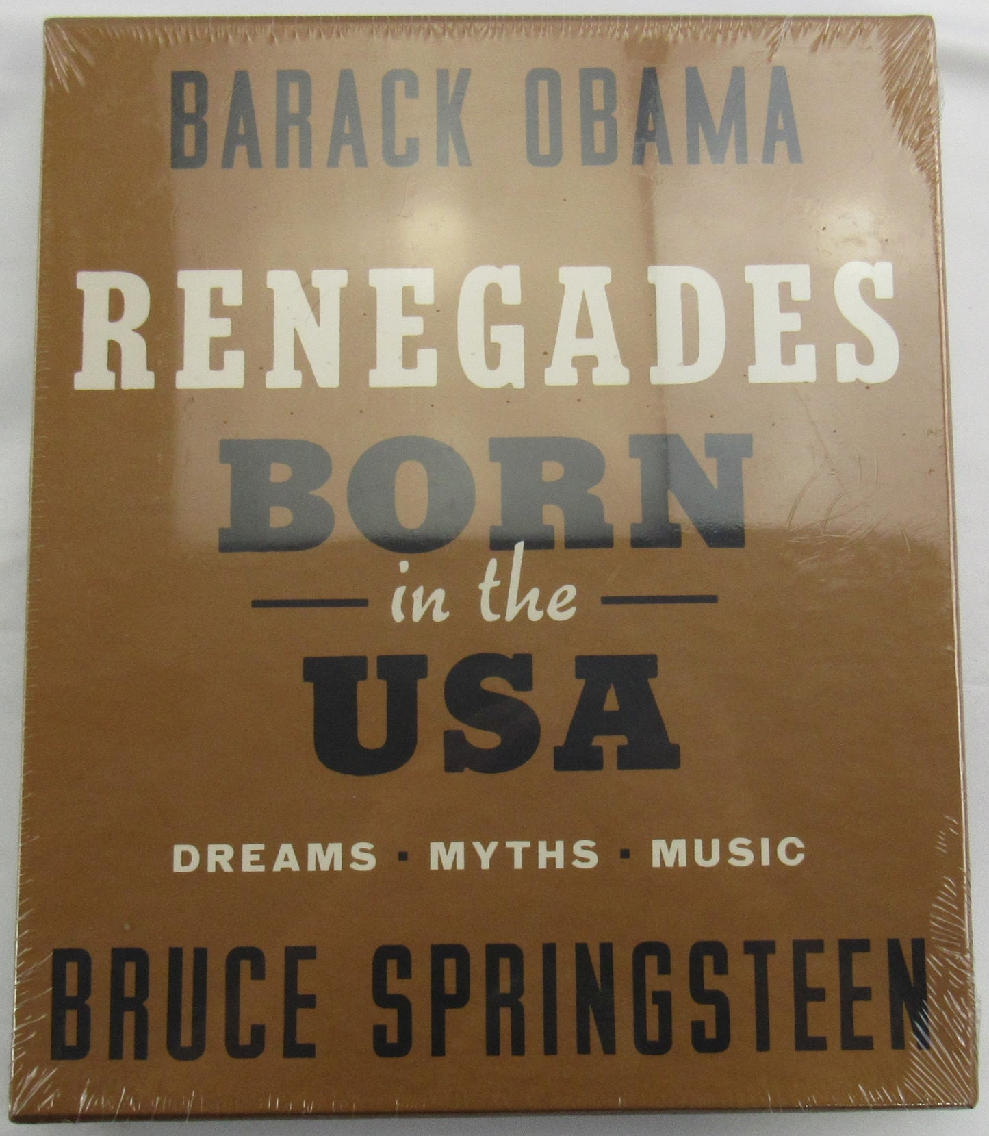 Barack Obama and Bruce Springsteen Signed Born in the USA Book