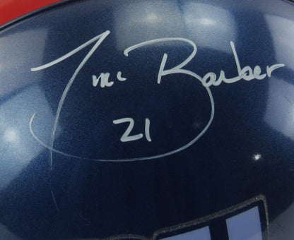 Tiki Barber Signed Auto NY Giants Full Size Helmet Proline JSA CF42668
