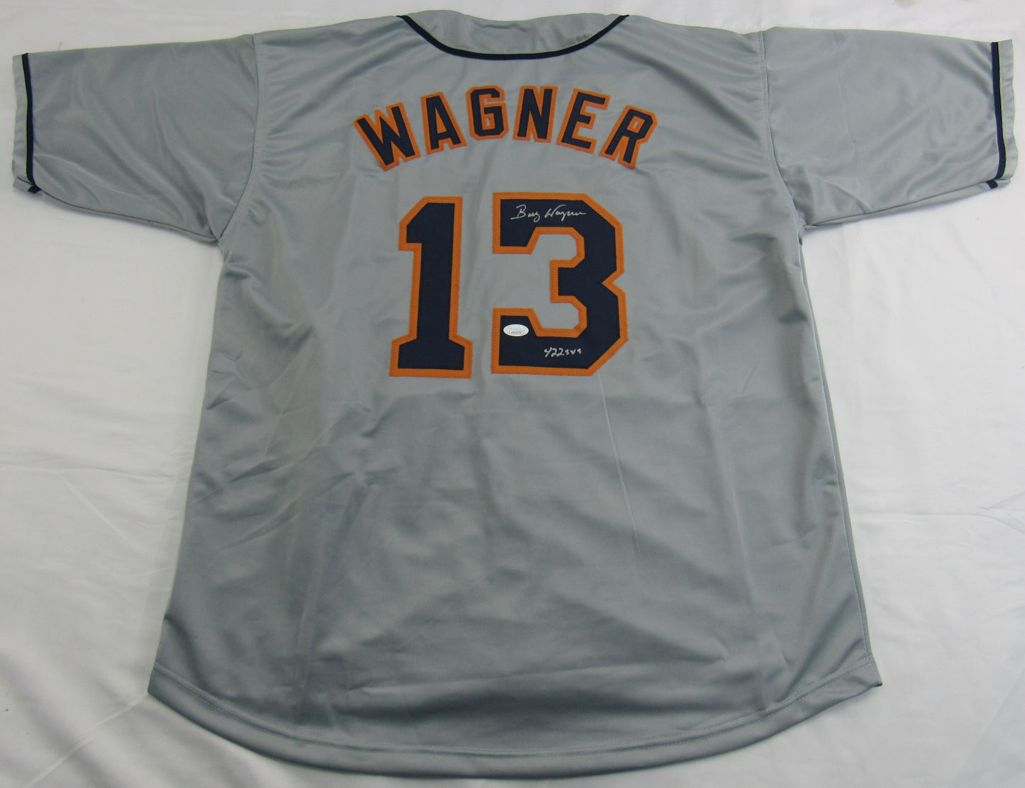 Billy Wagner Signed Auto Autograph Replica Astros Jersey w/ Saves Insc JSA COA