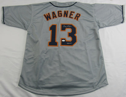 Billy Wagner Signed Auto Autograph Replica Astros Jersey w/ Saves Insc JSA COA