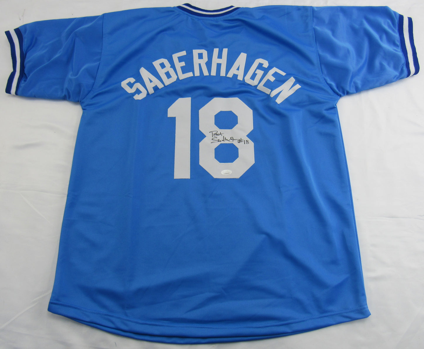 Bret Saberhagen Signed Auto Autograph Replica Royals Jersey JSA COA