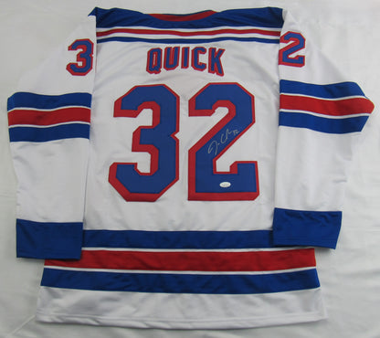 Jonathan Quick Signed Auto Autograph Rangers Jersey JSA COA