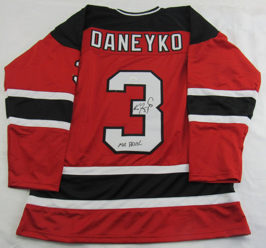 Ken Daneyko Signed Auto Autograph Devils w/ Insc Jersey JSA COA