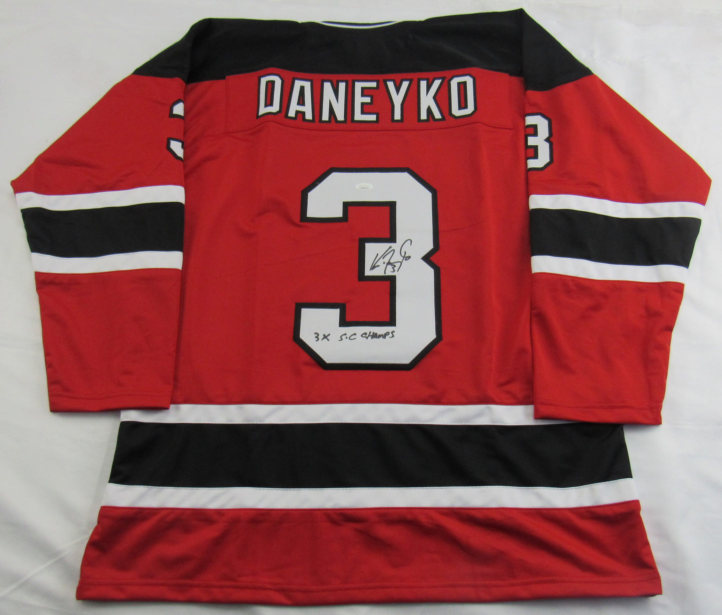 Ken Daneyko Signed Auto Autograph Devils Jersey w/ SC Insc JSA COA