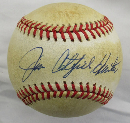Jim Catfish Hunter Signed Rawlings Baseball JSA CL29263