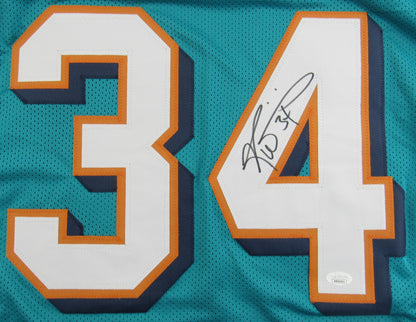 Ricky Williams Signed Auto Autograph Throwback Dolphins Jersey JSA COA