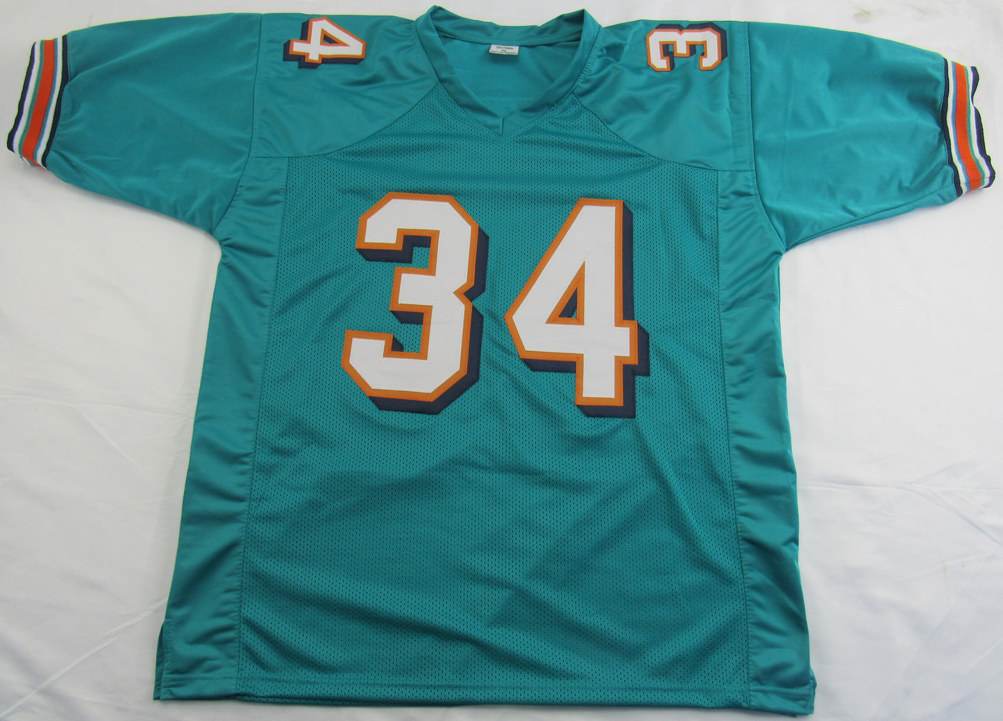 Ricky Williams Signed Auto Autograph Throwback Dolphins Jersey w/ Smoke Insc JSA COA