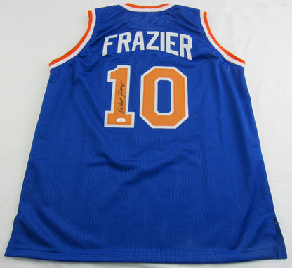 Walt Frazier Signed Auto Autograph Replica Knicks Jersey JSA COA