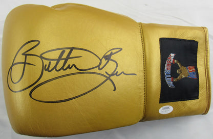 Eric Esch Signed Auto Autograph Butterbean Gold Boxing Glove JSA COA