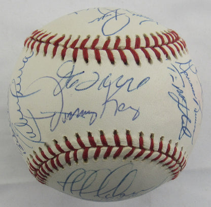 1996 World Series Yankees Derek Jeter +More Signed Auto Rawlings Baseball JSA LOA ZZ35548