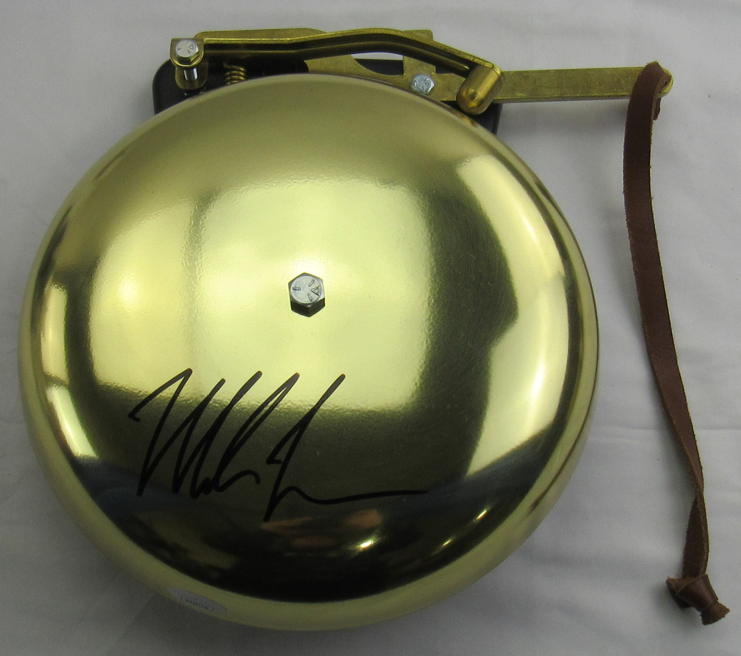 Mike Tyson Signed Auto Autograph Brass Ring Bell JSA COA