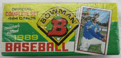 1989 Bowman Baseball Complete Set Factory Sealed - 484 Total Cards