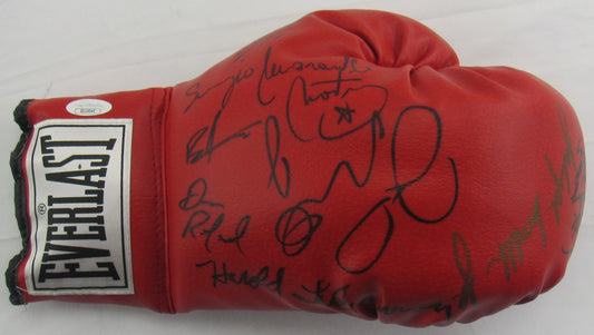 Boxing Legends Signed Auto Autograph Everlast Boxing Glove JSA LOA ZZ23040
