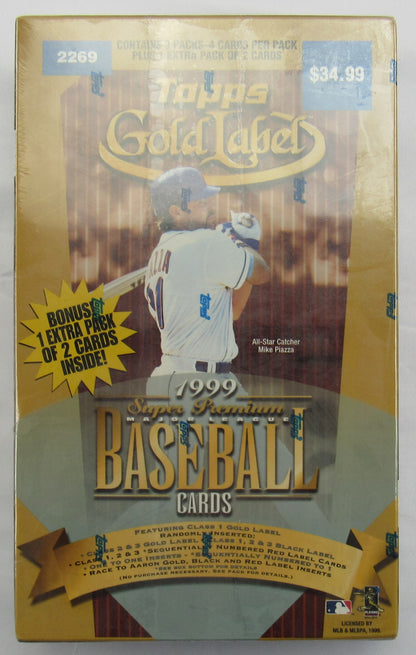 1999 Topps Gold Label Baseball Card Packs Factory Sealed - 10ct Box