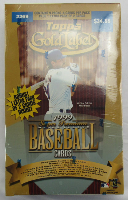 1999 Topps Gold Label Baseball Card Packs Factory Sealed - 10ct Box