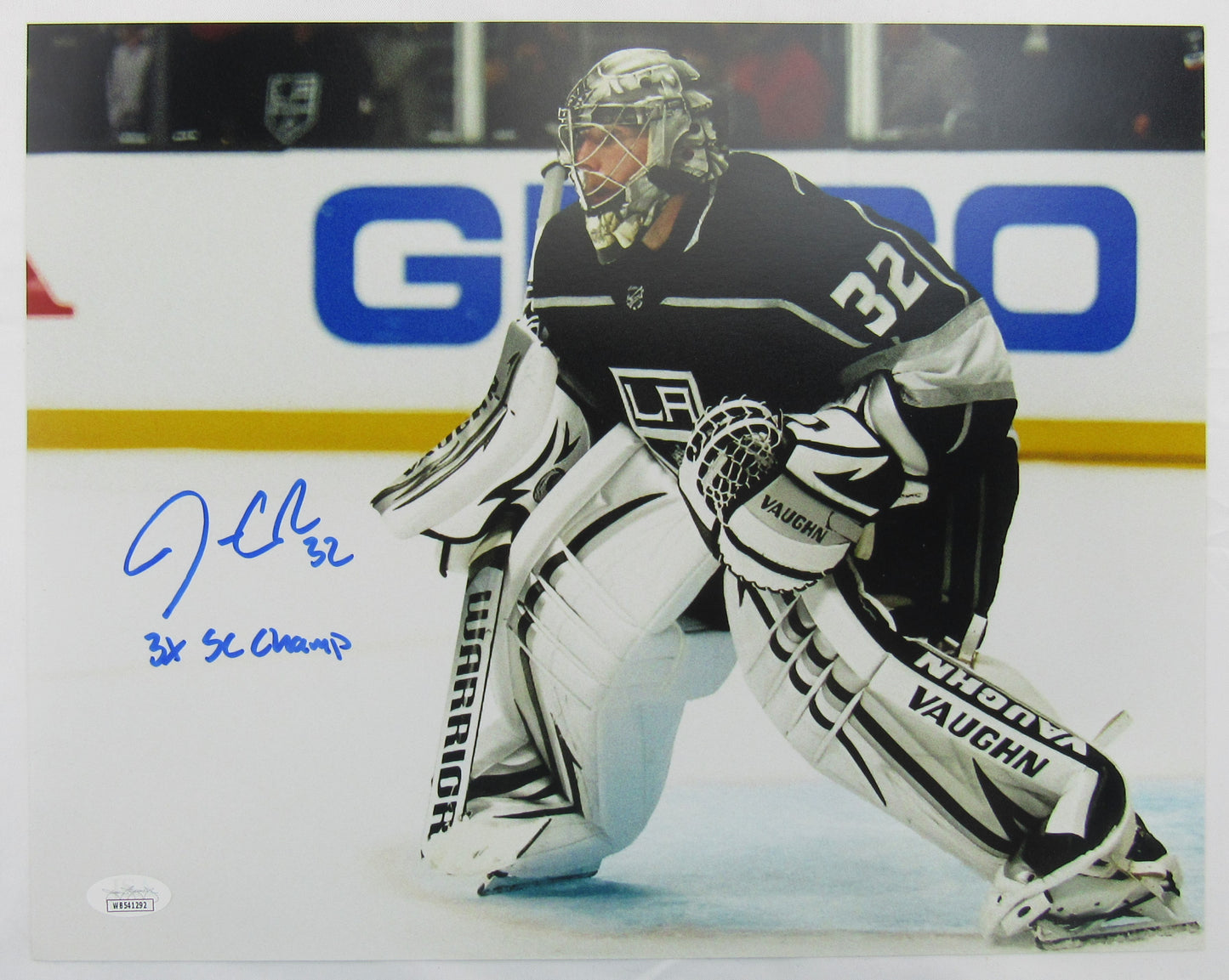 Jonathan Quick Auto Autograph Kings 11x14 Photo w/ SC Insc JSA WB541292