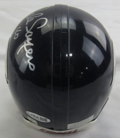 Gale Sayers Signed Auto Bears Mini Helmet JSA CL29268