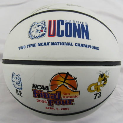 Jim Calhoun Signed Auto 2004 Final Four UConn Basketball JSA CL29251