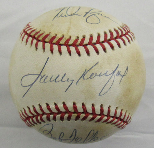 Bob Feller Nolan Ryan Sandy Koufax Signed Auto Autograph Rawlings Baseball JSA LOA