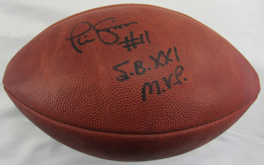 Phil Simms Signed Auto Wilson Football w/ SB MVP Insc JSA CL29212