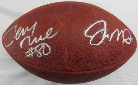 Joe Montana and Jerry Rice Signed Auto Wilson Football JSA CL29211