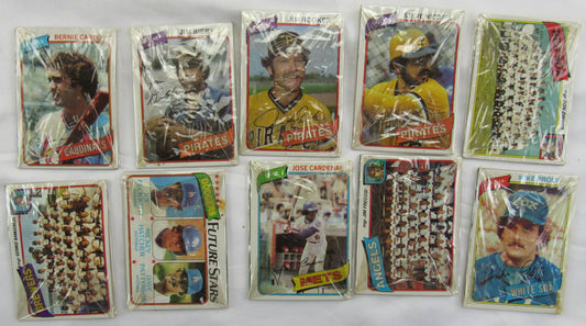 Squirt 1980 Baseball Card Lot - 10 Total Packs III