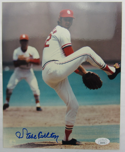 Steve Carlton Signed Auto Autograph 8x10 Photo JSA COA