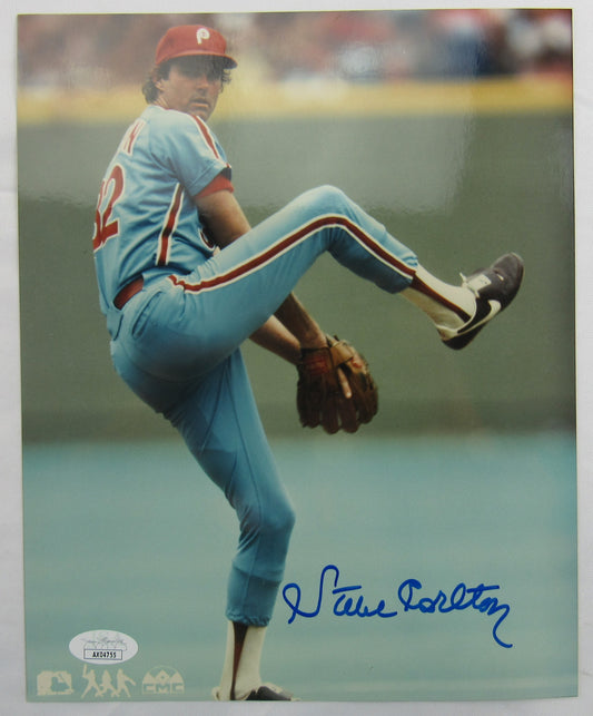 Steve Carlton Signed Auto Autograph 8x10 Photo JSA COA III