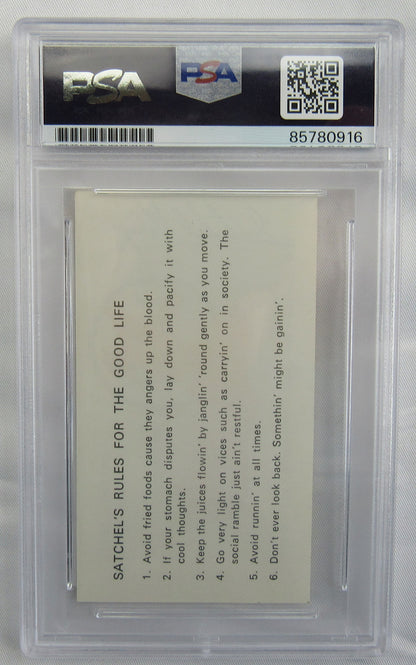 Satchel Paige Signed Auto PSA/DNA Encapsulated Business Card