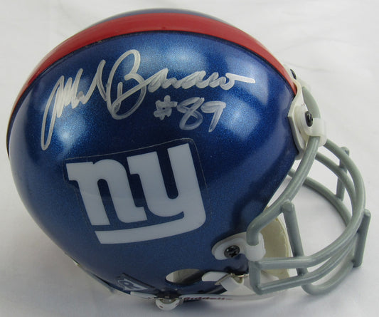 Mark Bavaro Signed Auto Giants Mini Helmet Steiner Hologram